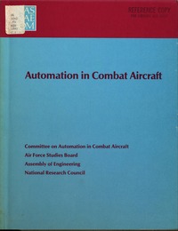 Cover Image:Automation in Combat Aircraft
