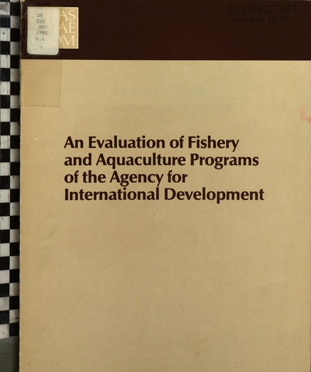 An Evaluation of Fishery and Aquaculture Programs of the Agency for International Development