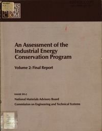 Cover Image: Assessment of the Industrial Energy Conservation Program