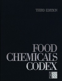 Cover Image: Food Chemicals Codex