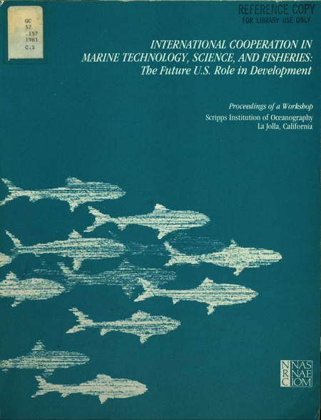 Cover: International Cooperation in Marine Technology, Science, and Fisheries: The Future U.S. Role in Development