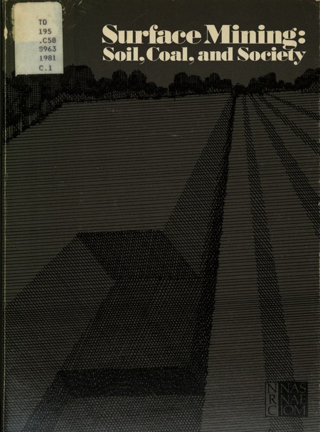 Cover: Surface Mining: Soil, Coal, and Society