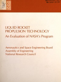 Cover Image: Liquid Rocket Propulsion Technology
