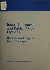 Cover Image:Industrial Innovation and Public Policy Options