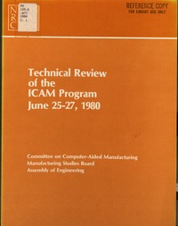 Cover Image: Technical Review of the ICAM Program, June 25-27, 1980