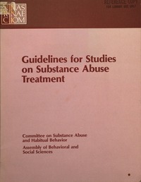 Cover Image: Guidelines for Studies on Substance Abuse Treatment