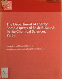 Cover Image:The Department of Energy
