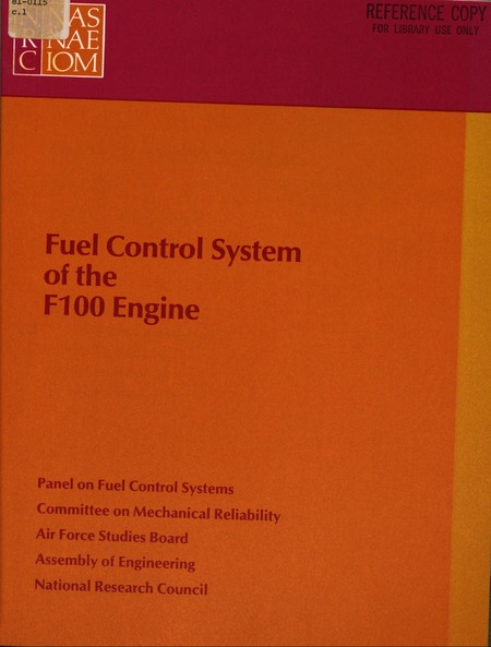 Fuel Control System of the F100 Engine