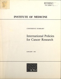 Cover Image: International Policies for Cancer Research