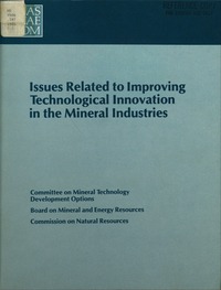 Cover Image: Issues Related to Improving Technological Innovation in the Mineral Industries