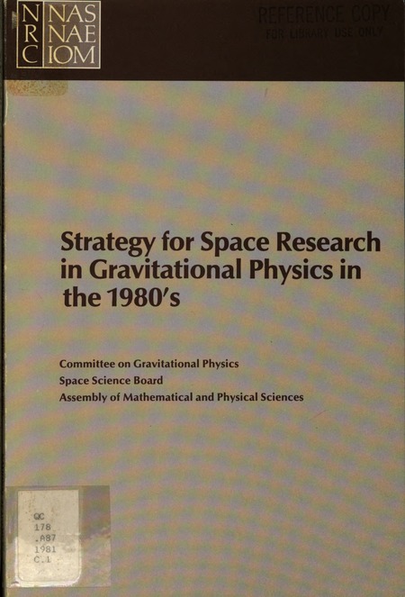 Strategy for Space Research in Gravitational Physics in the 1980's