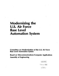 Cover Image: Modernizing the U.S. Air Force Base Level Automation System