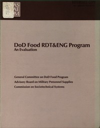 Cover Image: DoD Food RDT&ENG Program
