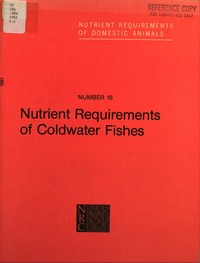 Cover Image: Nutrient Requirements of Coldwater Fishes
