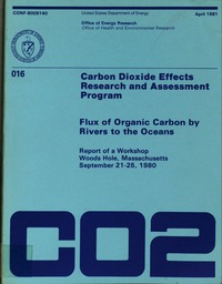 Cover Image: Flux of Organic Carbon by Rivers to the Oceans