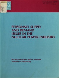 Cover Image: Personnel Supply and Demand Issues in the Nuclear Power Industry