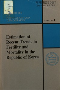 Cover Image: Estimation of Recent Trends in Fertility and Mortality in the Republic of Korea