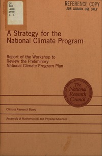 Cover Image: Strategy for the National Climate Program
