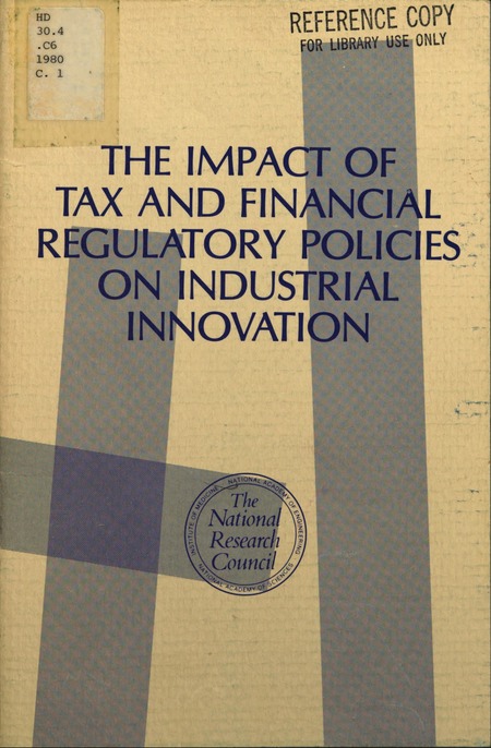 Impact of Tax and Financial Regulatory Policies on Industrial Innovation