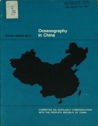Cover Image: Oceanography in China
