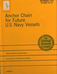 Cover Image: Anchor Chain for Future U.S. Navy Vessels