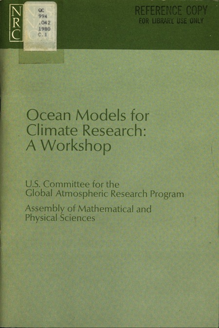 Ocean Models for Climate Research: A Workshop