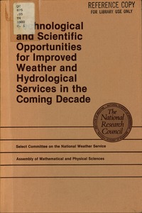 Cover Image: Technological and Scientific Opportunities for Improved Weather and Hydrological Services in the Coming Decade
