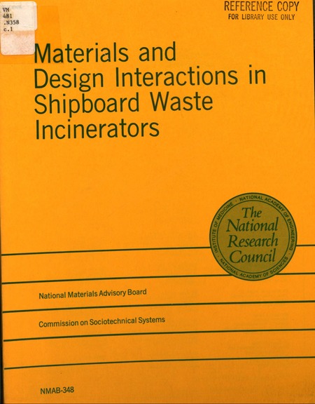 Materials and Design Interactions in Shipboard Waste Incinerators