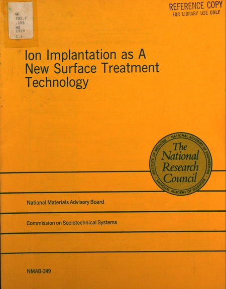 Ion Implantation as a New Surface Treatment Technology