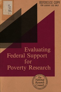 Evaluating Federal Support for Poverty Research
