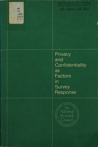 Cover Image: Privacy and Confidentiality as Factors in Survey Response