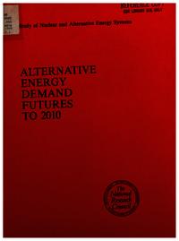 Cover Image: Alternative Energy Demand Futures to 2010: 