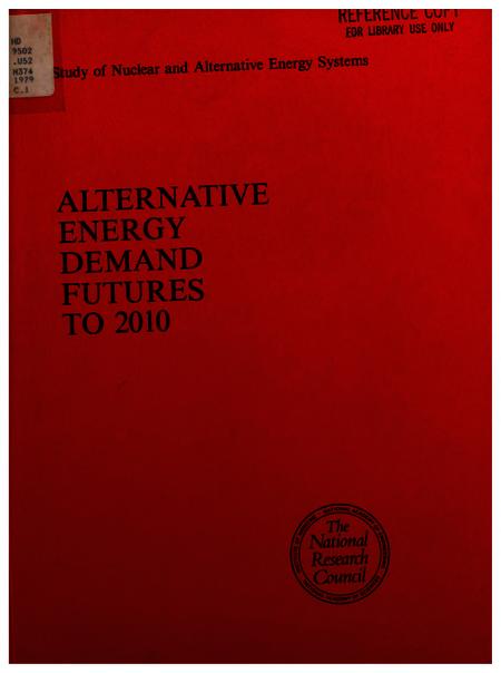 Alternative Energy Demand Futures to 2010: