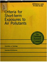 Cover Image: Criteria for Short-Term Exposures to Air Pollutants