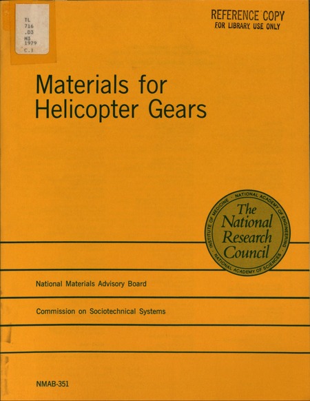 Materials for Helicopter Gears: Report