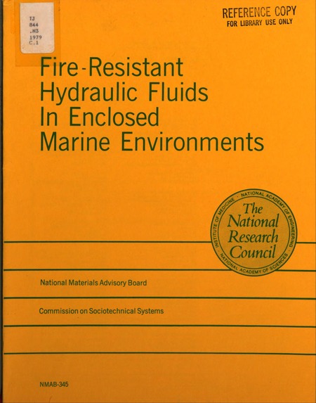 Cover: Fire-Resistant Hydraulic Fluids in Enclosed Marine Environments
