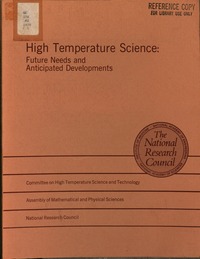 Cover Image: High Temperature Science