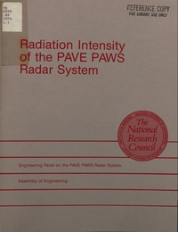 Radiation Intensity of the PAVE PAWS Radar System