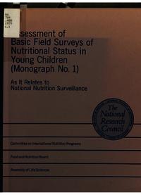 Cover Image: Assessment of "Basic Field Surveys of Nutritional Status in Young Children (Monograph No. 1)"