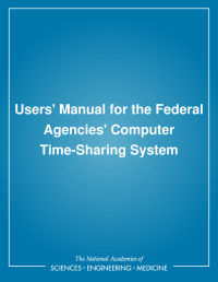 Users' Manual for the Federal Agencies' Computer Time-Sharing System