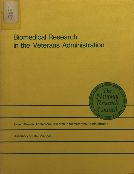 Biomedical Research in the Veterans Administration