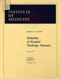 Cover Image: Reliability of Hospital Discharge Abstracts