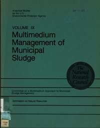 Cover Image:Multimedium Management of Municipal Sludge