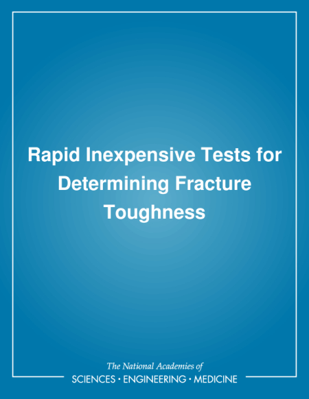Cover: Rapid Inexpensive Tests for Determining Fracture Toughness