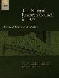 Cover Image: The National Research Council in 1977