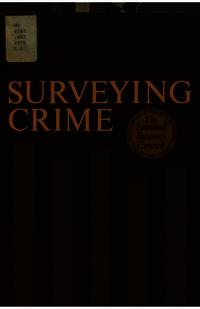 Surveying Crime
