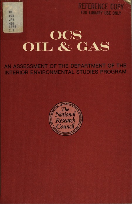 Cover: OCS Oil & Gas: An Assessment of the Department of the Interior Environmental Studies Program