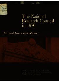 Cover Image: The National Research Council in 1976