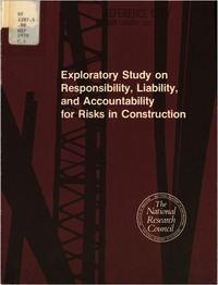 Cover Image: Exploratory Study on Responsibility, Liability, and Accountability for Risks in Construction
