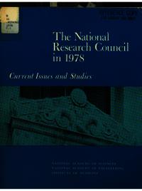 The National Research Council in 1978: Current Issues and Studies